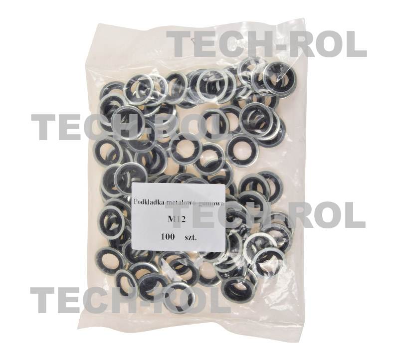 Podkładka metalowo-gumowa M12 opakowanie 100 szt. PMGM12 Produkt 100szt