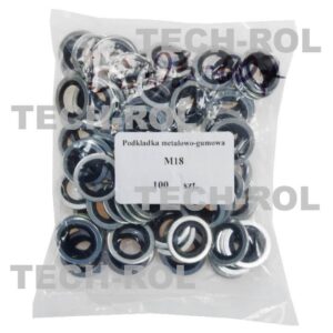 Podkładka metalowo-gumowa M18 opakowanie 100 szt. PMGM18 Produkt krajowy