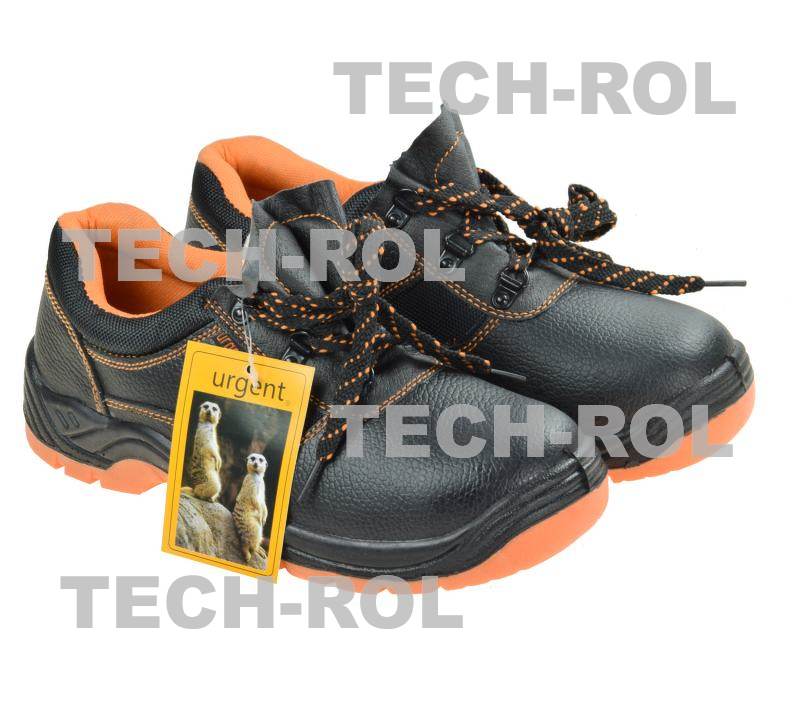 Półbuty skórzane BUFFALO 43 z metalowym podnoskiem 201S1 Urgent