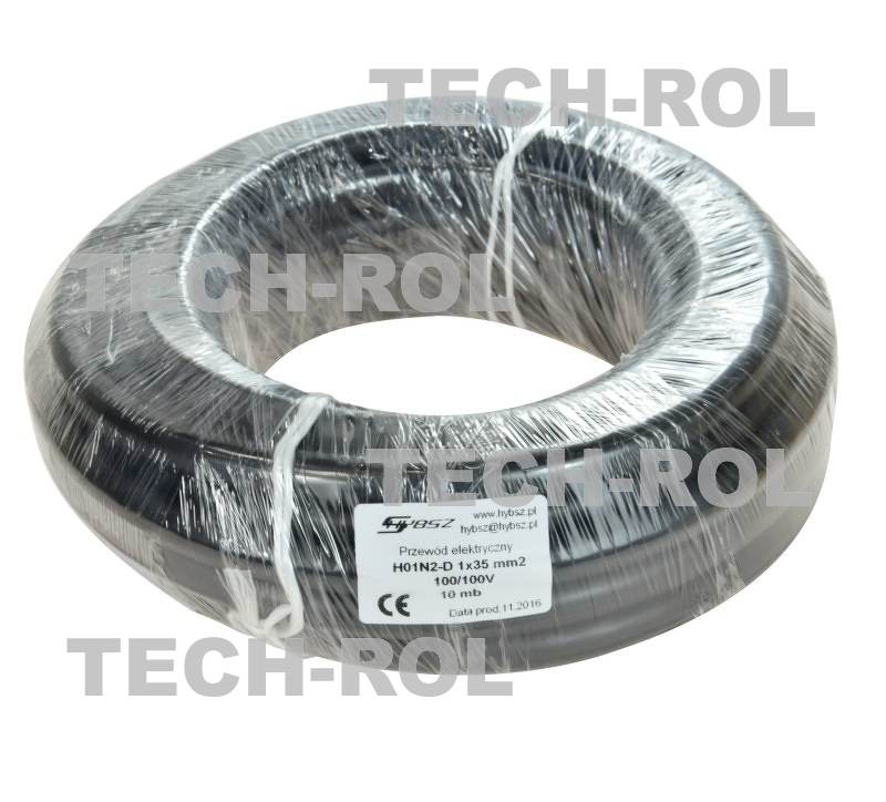 Przewód elektryczny 1-żyłowy H01N2-D 1x35 1-metr Produkt krajowy