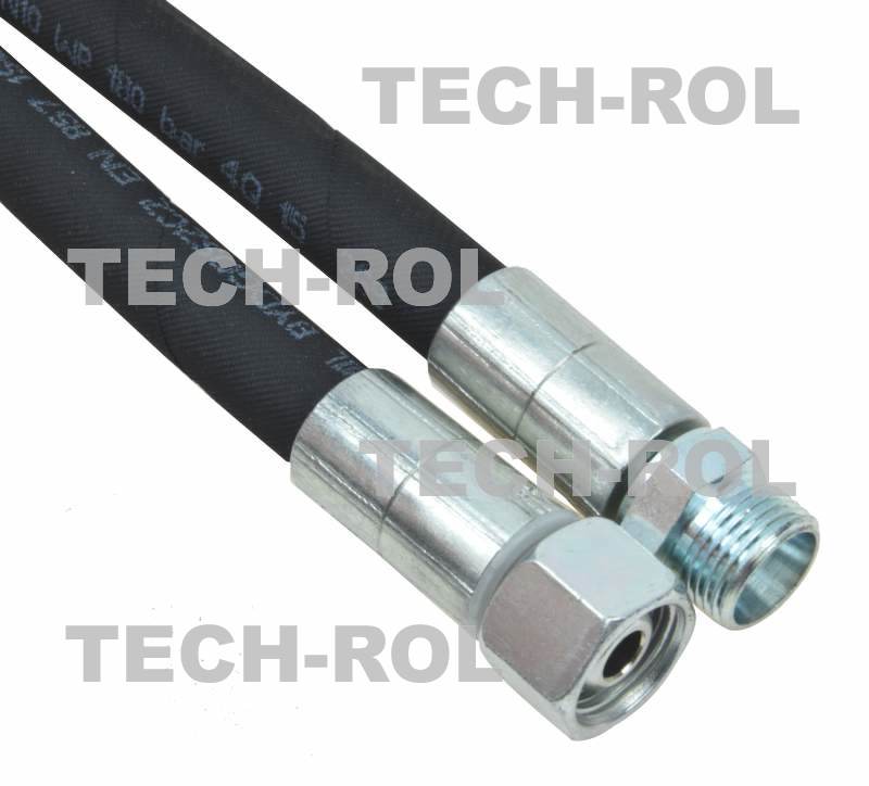 Przewód hydrauliczny gwint metryczny M18/M18 1,5x1,5 L-10-AB-1600mm 11-21