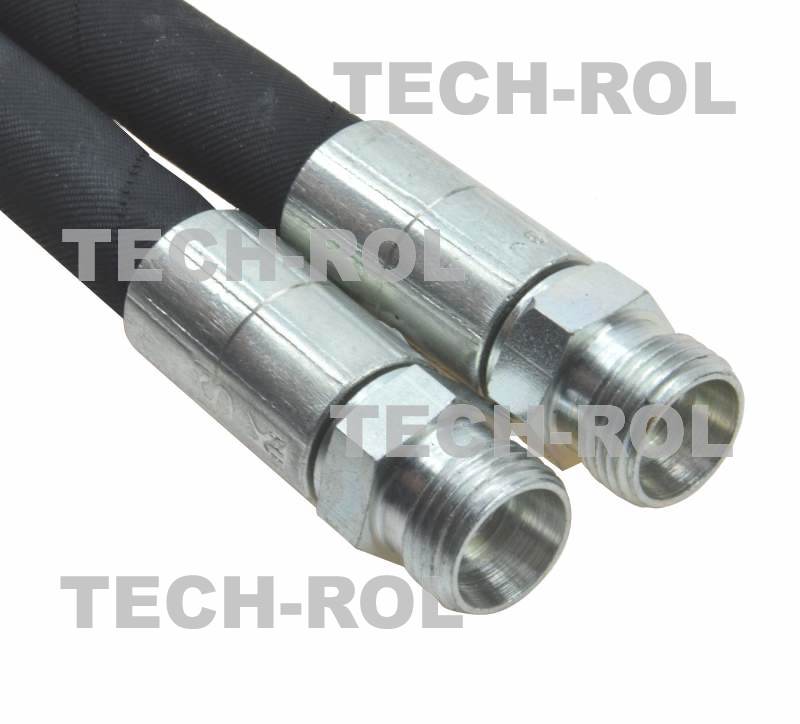Przewód hydrauliczny gwint metryczny M18/M18 1,5x1,5 L-10-BB-500mm 21-21