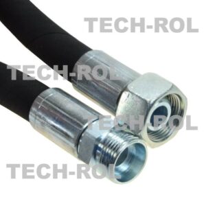 Przewód hydrauliczny gwint metryczny M22/M22 1,5x1,5 L-12-AB-500mm 11-21