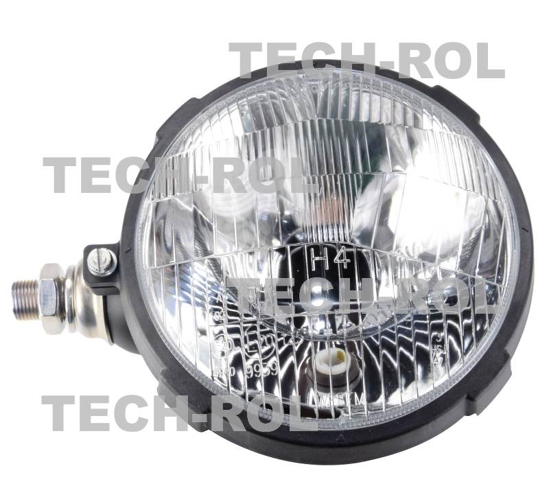 Reflektor przedni lewy plastikowy H4 12V / 24V światła mijania drogowe