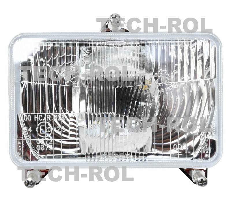 Reflektor przedni uniwersalny H4 12V / 24V światła mijania drogowe 168mm