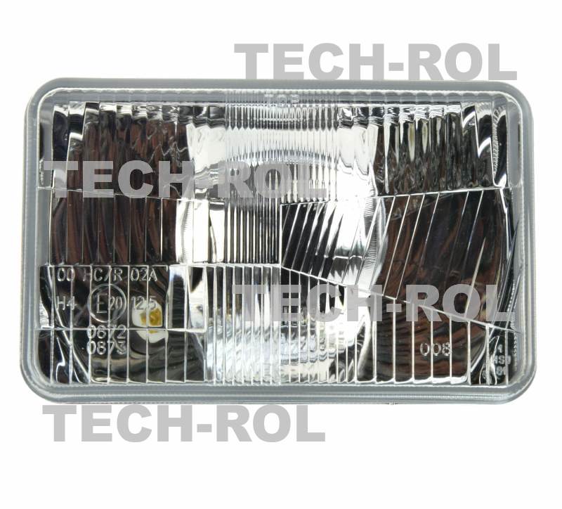 Reflektor przedni uniwersalny H4 12V / 24V światła mijania drogowe