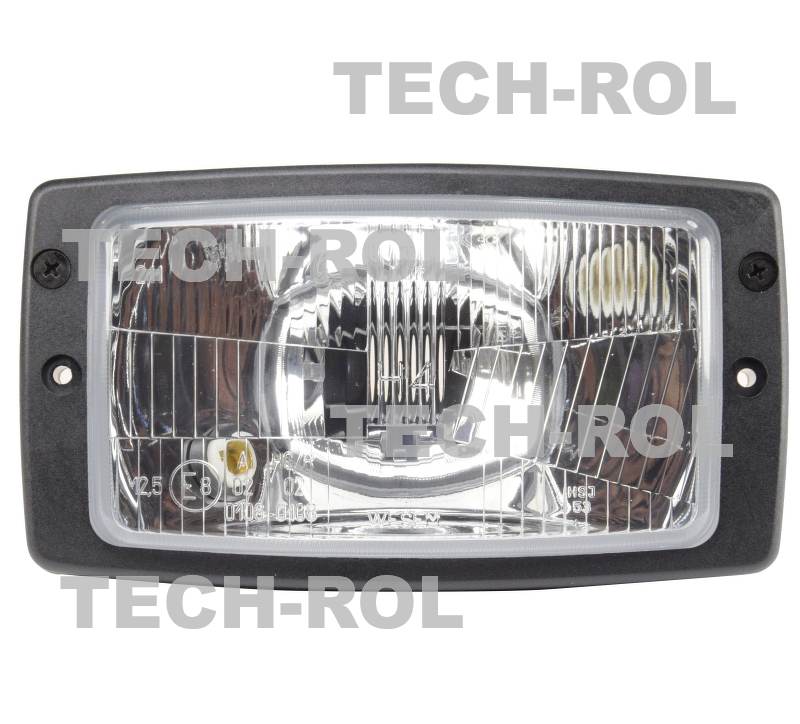 Reflektor przedni uniwersalny H4 12V / 24V światła mijania drogowe