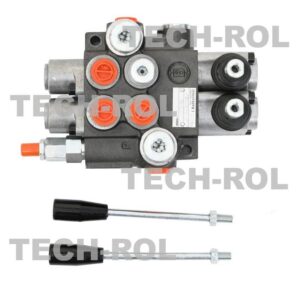 Rozdzielacz hydrauliczny 2-sekcyjny 40L 1 sekcja nurnikowa