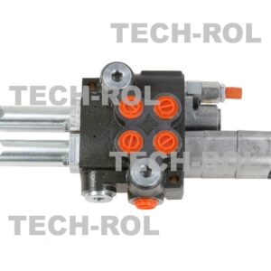 Rozdzielacz hydrauliczny 2-sekcyjny 40L sterowany linkami 1 sekcja