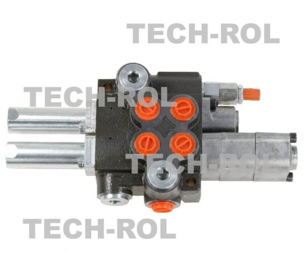 Rozdzielacz hydrauliczny 2-sekcyjny 40L sterowany linkami 1 sekcja