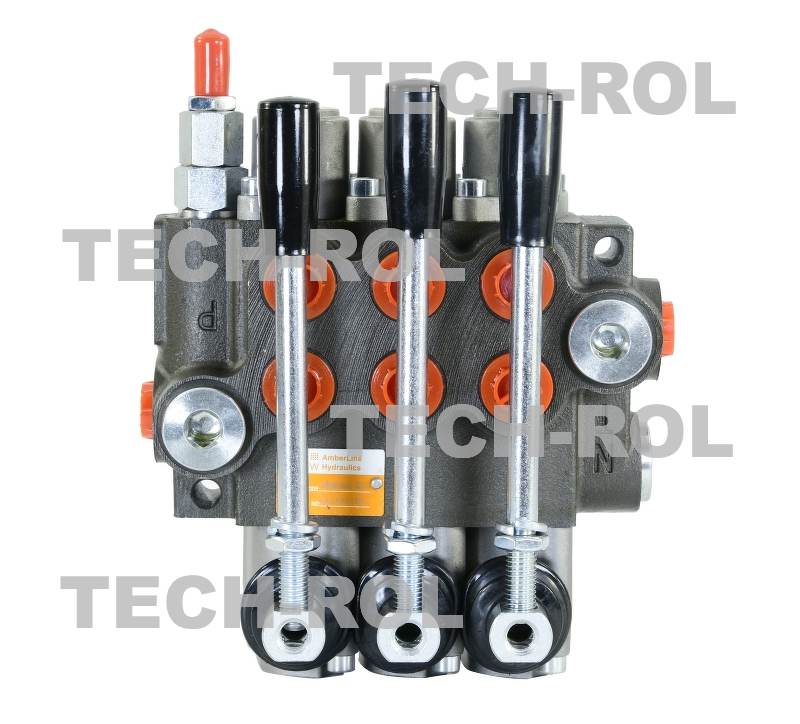 Rozdzielacz hydrauliczny 3-sekcyjny 40L sk. HS01-020 03P40A1A1A1GKZ1