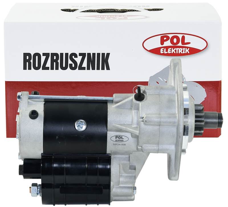 Rozrusznik z reduktorem 12V 2,8kW napęd zębnika 10 zębów MF-4 Massey
