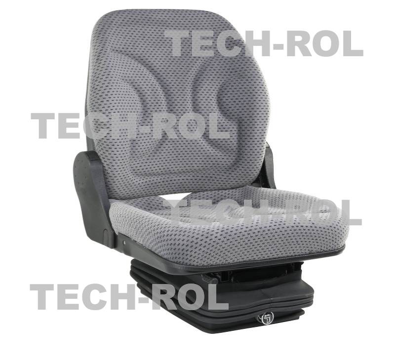 Siedzenie pneumatyczne dwuczęściowe uniwersalne materiał szary kompresor