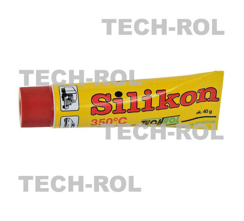 Silikon wysokotemperaturowy czerwony temperatura od -60C do +350C 40g.