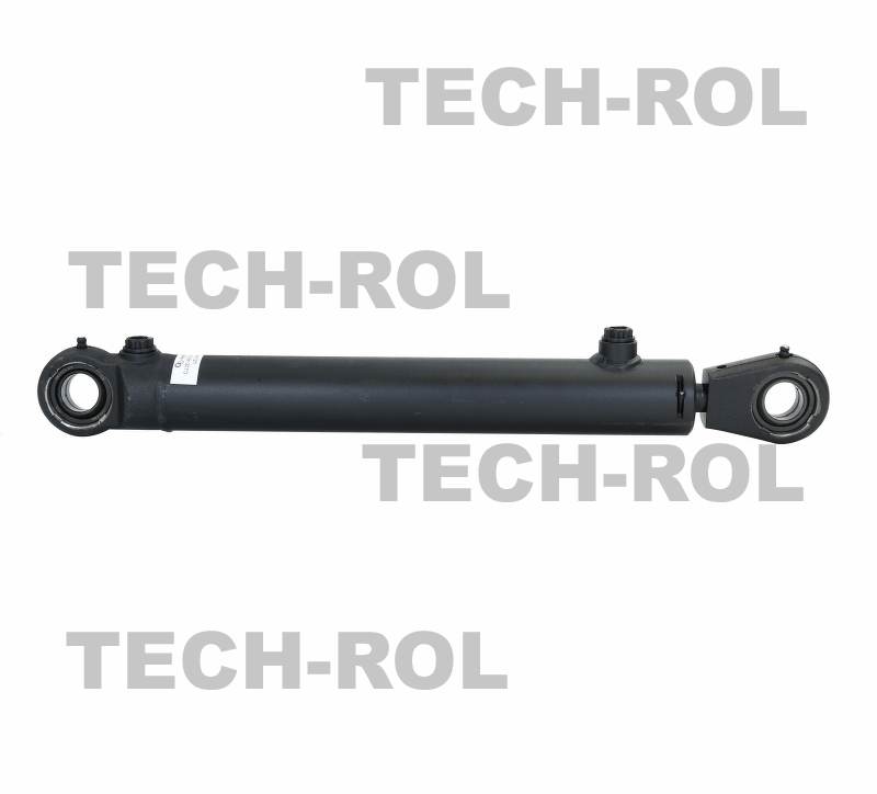 Siłownik hydrauliczny z uchem fi-25mm dwustronnego działania skok 250mm