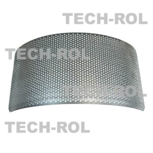 Sito oczkowe fi-2,5 mm 300x135x1,5 mm pasuje do: Rozdrabniacz bijakowy BĄK