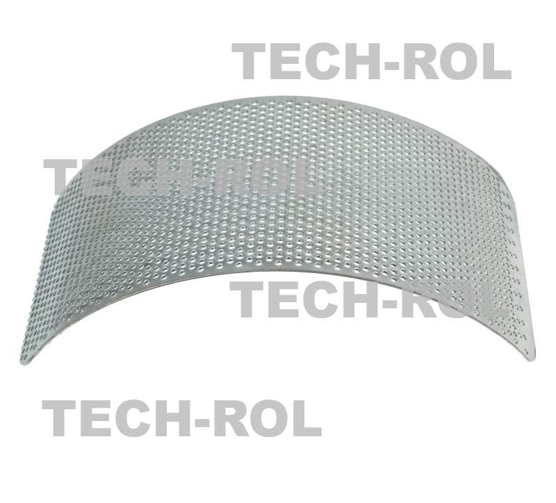 Sito oczkowe fi-3,0 mm 300x135x1,8 mm pasuje do: Rozdrabniacz bijakowy BĄK