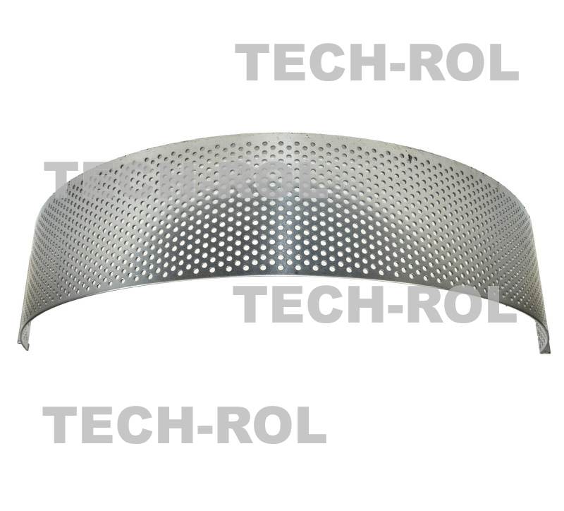 Sito oczkowe fi-3,5 mm 725x105x1,8 mm pasuje do: Rozdrabniacz bijakowy RBJ