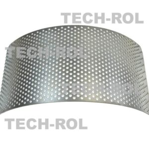 Sito oczkowe fi-3,5 mm 300x135x1,8 mm pasuje do: Rozdrabniacz bijakowy BĄK