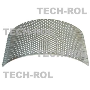 Sito oczkowe fi-4,0 mm 300x135x1,8 mm pasuje do: Rozdrabniacz bijakowy BĄK