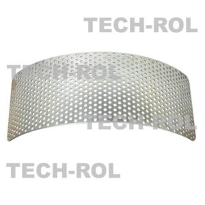 Sito oczkowe fi-5,0 mm 395x135x1,8 mm pasuje do: Rozdrabniacz bijakowy BĄK