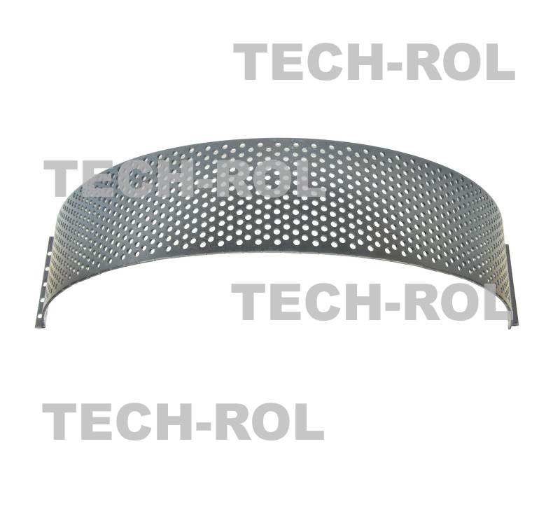 Sito oczkowe fi-5,0 mm 725x105x2,5 mm pasuje do: Rozdrabniacz bijakowy RBJ