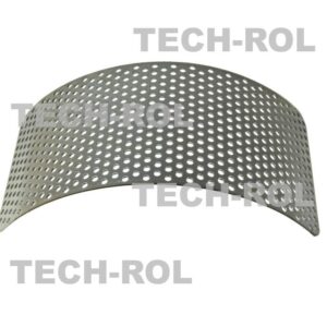 Sito oczkowe fi-5,0 mm 300x135x1,8 mm pasuje do: Rozdrabniacz bijakowy BĄK