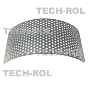 Sito oczkowe fi-6,0 mm 300x135x1,8 mm pasuje do: Rozdrabniacz bijakowy BĄK