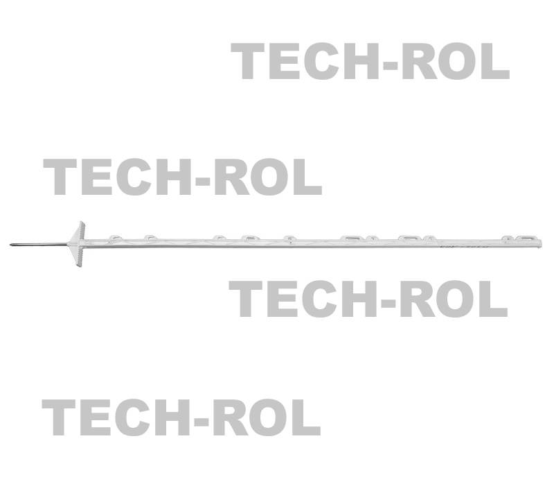 Słupek biały wysokość 150 cm z bolcem 165 cm z dwiema stopkami 20szt