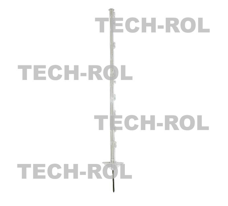Słupek biały wysokość 90 cm z bolcem 105 cm z dwiema stopkami 10szt