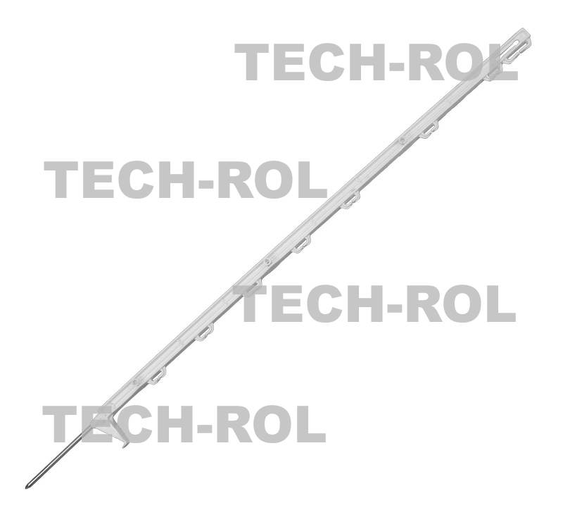 Słupek biały wysokość 90 cm z bolcem 105 cm z jedną stopką 10szt