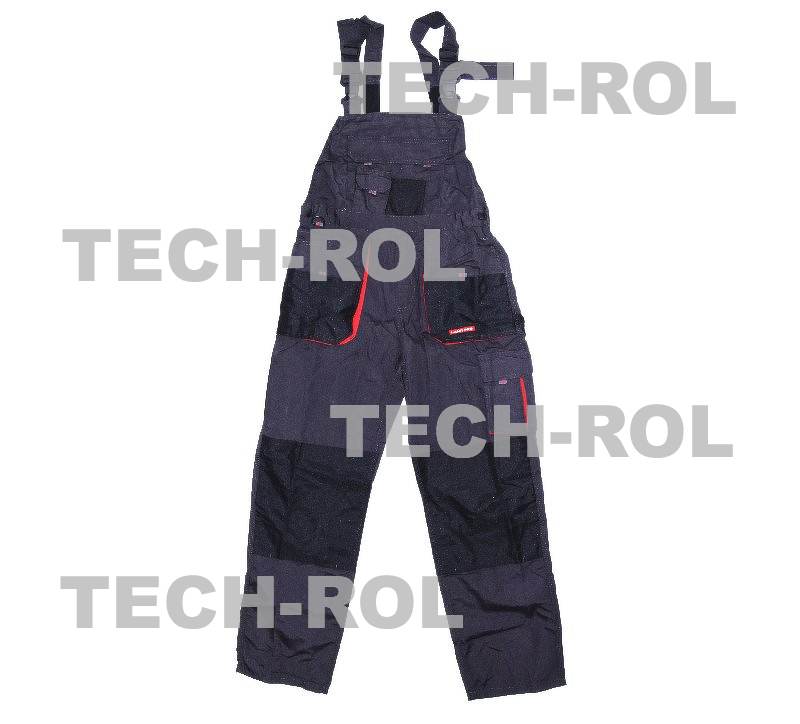 Spodnie robocze ogrodniczki LahtiPro szare rozmiar M LPSR0250 Lahtipro