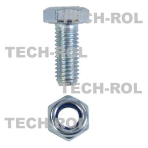 Śruba M8x20 z nakrętką listwy przenośnika pochyłego do Bizon sk. 20szt