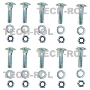 Śruba noża kompletna M12x50 paczka 10 sztuk Bijakowy ścinacz zielonek