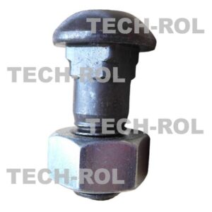 Śruba z nakrętką do lemieszyków agregatu typ Lemken M12x30 łeb