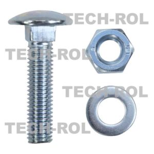 Śruba z nakrętką i podkładką M10X45 do bagnetu podwójnego 10szt