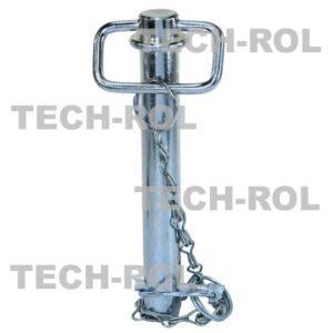 Sworzeń łącznika górnego fi-25 mm długość 165 mm z łańcuszkiem i