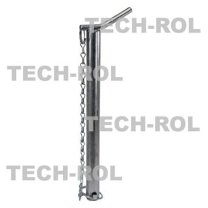 Sworzeń łącznika górnego fi-30 mm długość 370 mm z łańcuszkiem i