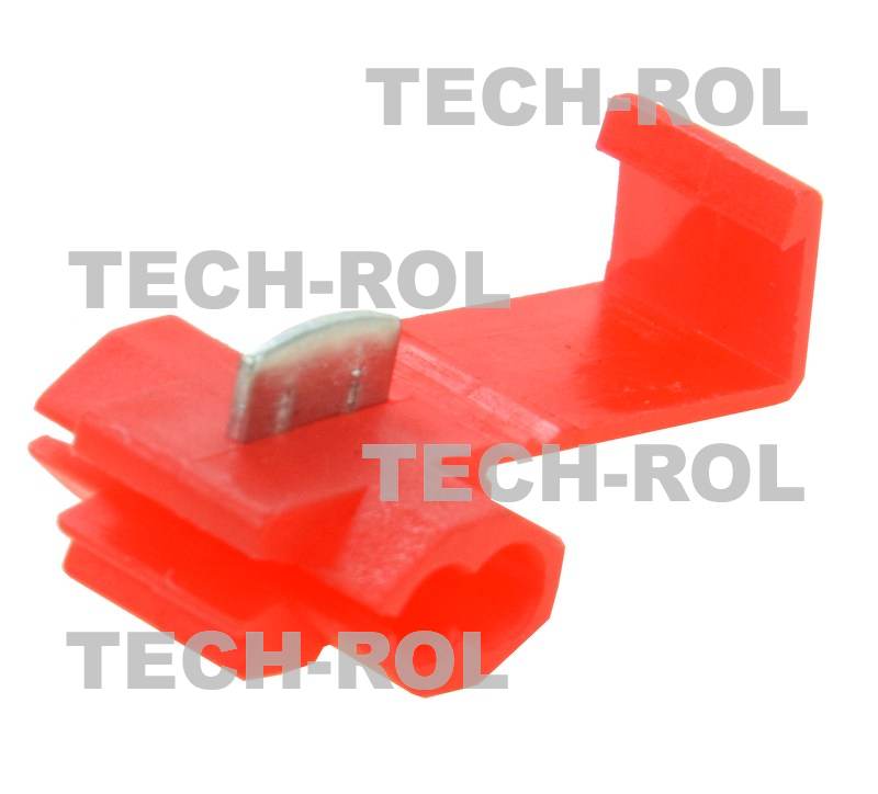 Szybkozłącze elektryczne czerwone przewód 0,25 - 1,65 mm2 1 - 100szt