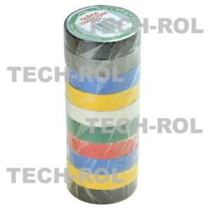 Taśma izolacyjna PCV 15mm/10m opakowanie 10 sztuk 7 kolorów Produkt