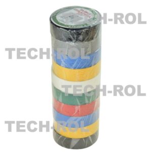Taśma izolacyjna PCV 19mm/20m opakowanie 10 sztuk 7 kolorów Produkt
