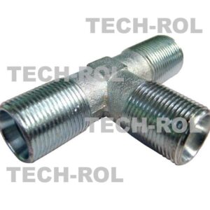 Trójnik hydrauliczny gwint metryczny 1,5x1,5x1,5 długi BBB22x22x22