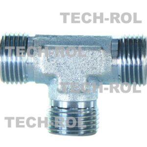 Trójnik hydrauliczny gwint metryczny 1,5x1,5x1,5 krótki BBB18x18x18