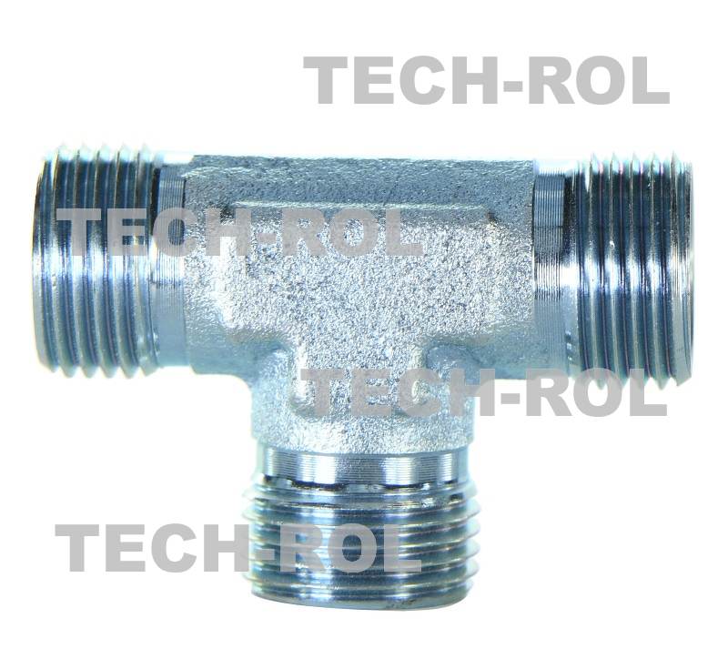 Trójnik hydrauliczny gwint metryczny 1,5x1,5x1,5 krótki BBB18x18x18