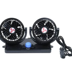 Wentylator obrotowy 12V średnica klosza 2 x 4 cale podwójny MSJ-822B/12