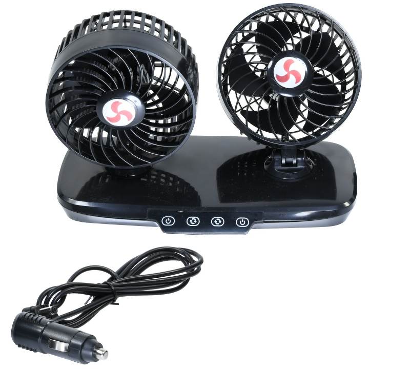 Wentylator obrotowy 24V średnica klosza 2 x 4,5 cala podwójny sterowanie