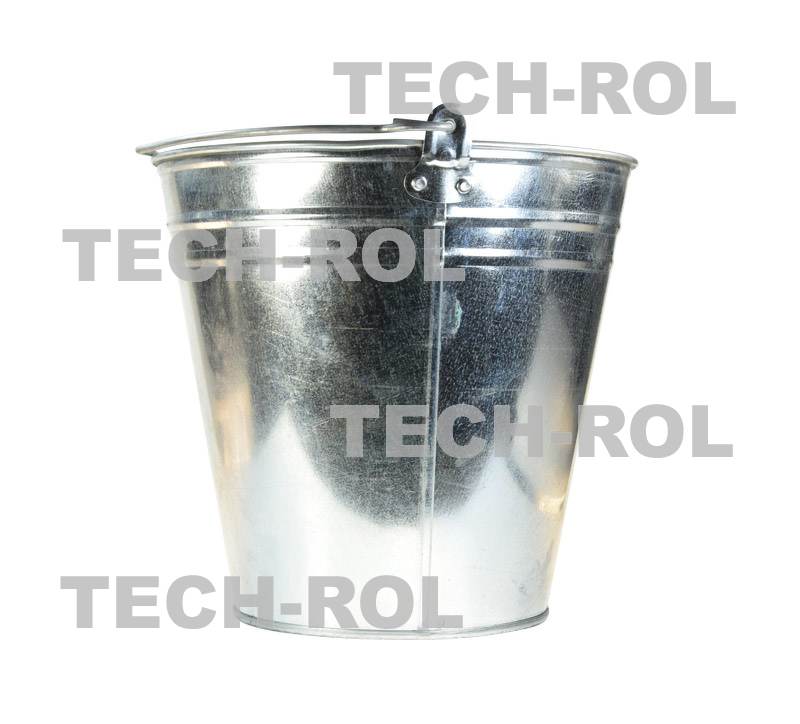 Wiadro blaszane 12 litrów ocynkowane 1626100112 Produkt krajowy