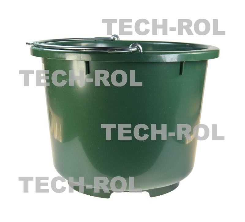 Wiadro plastikowe 13 litrów z podziałką kolor zielony 10-5002 CanAgri