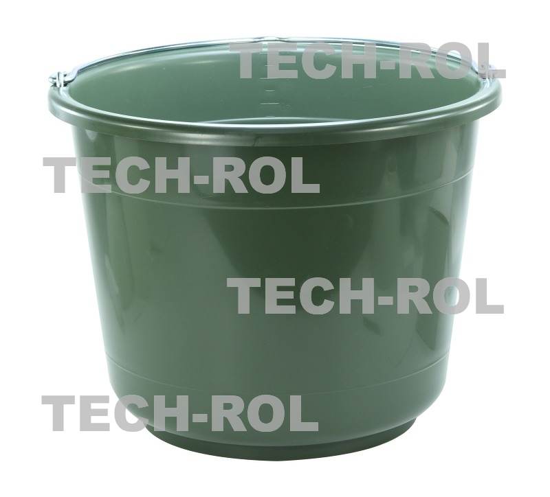 Wiadro plastikowe 20 litrów z podziałką - Jumbo kolor zielony 10-5010