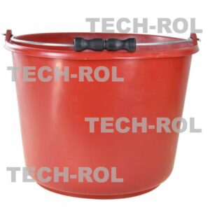 Wiadro plastikowe 20 litrów czerwone z plastikową rączką Produkt